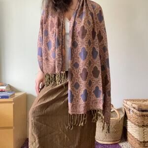 Boho earth fairy pashmina scarf